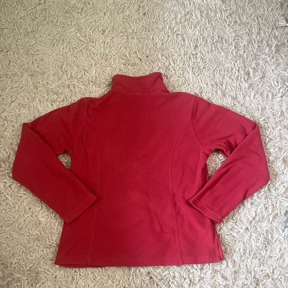 Lands End Fleece Pink 1/4 Zip Women’s Small - Picture 4 of 6